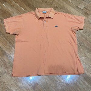 Orange Lacoste Polo shirt